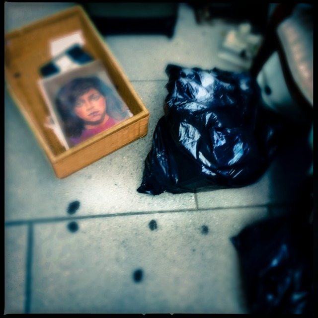 evicted tenant's belongings left on the sidewalk