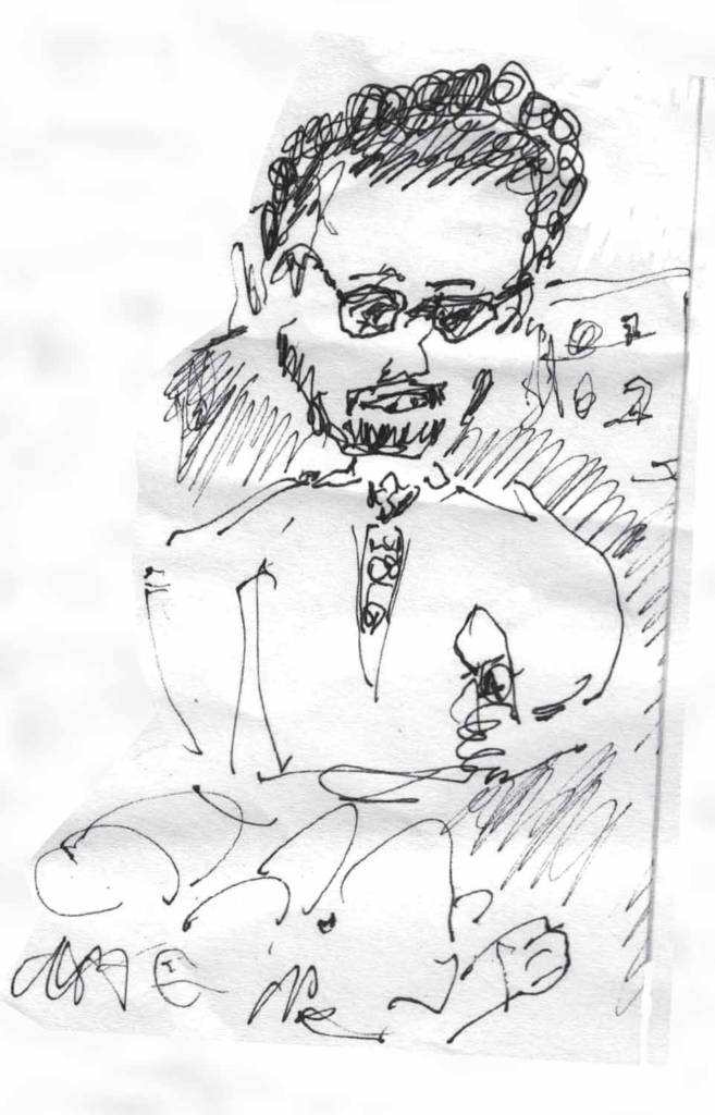 A drawing of Jim Vance 