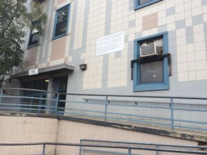 The entrance to the CCNV shelter