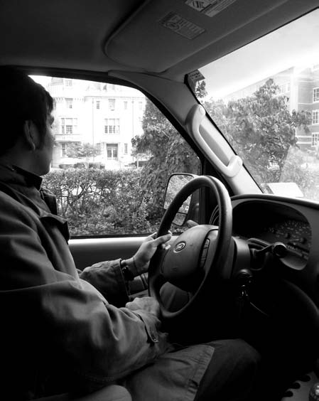 Renzo Gonzalez drives through Columbia Heights, Mount Pleasant and Adams Morgan looking for homeless people who need a ride to nearby shelters.