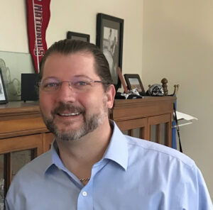 A photo of Councilmember David Grosso inside his office