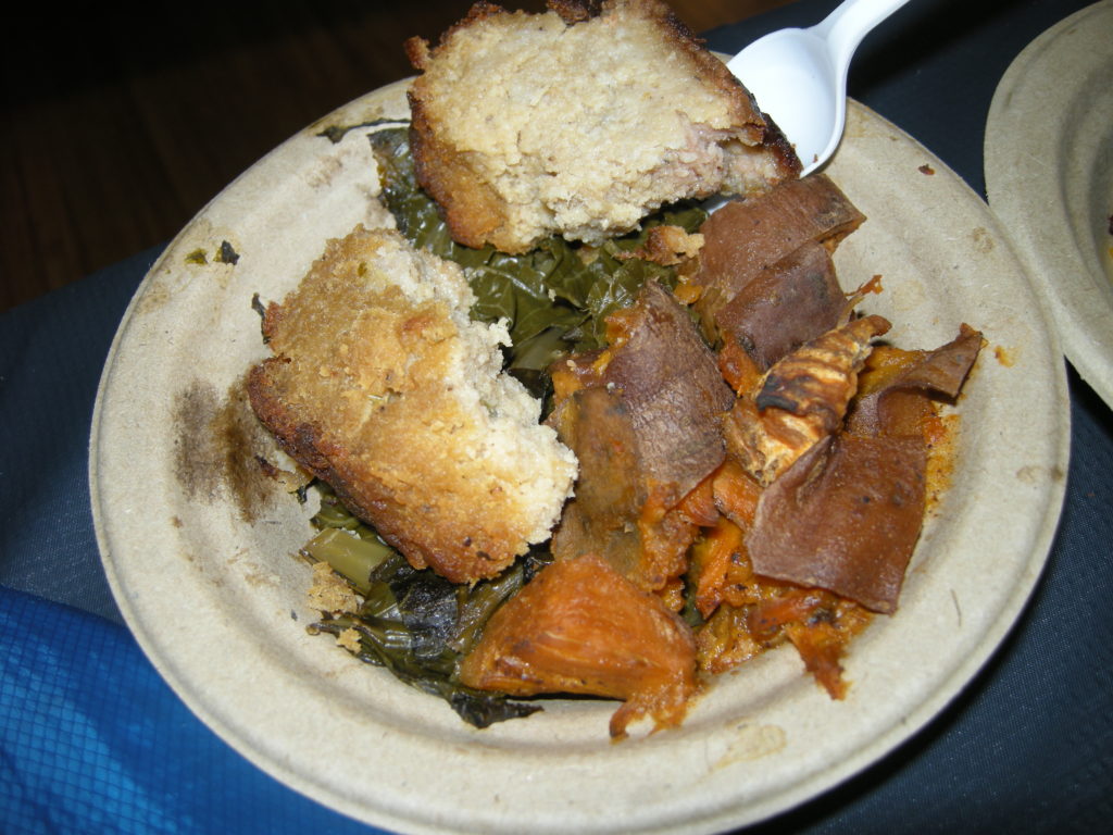 An image of a meal served by DC Central Kitchen at 801 East.