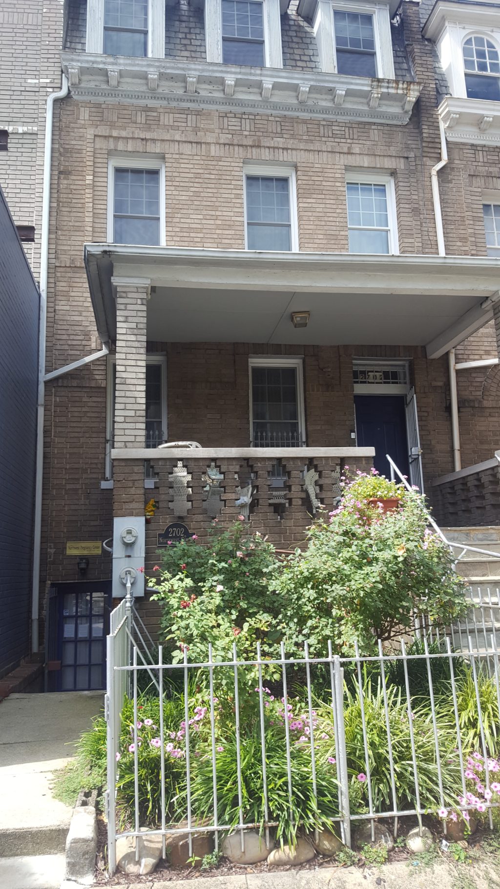A photo of the townhouse where the Northwest Center operates in Adams Morgan.
