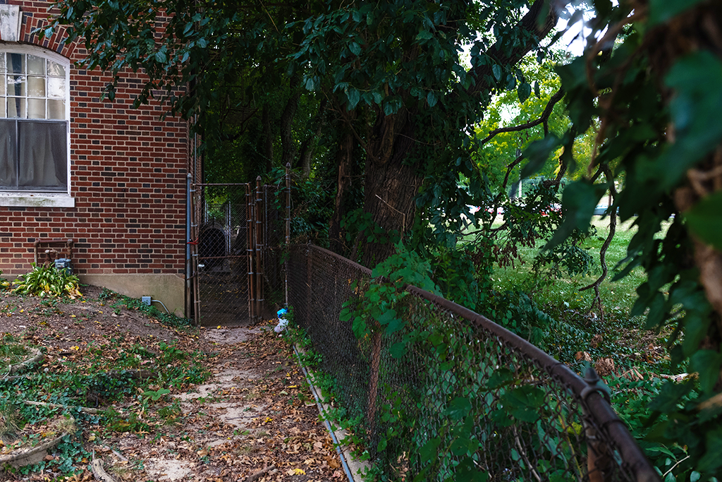 The back entrance of Nativity Women's Shelter