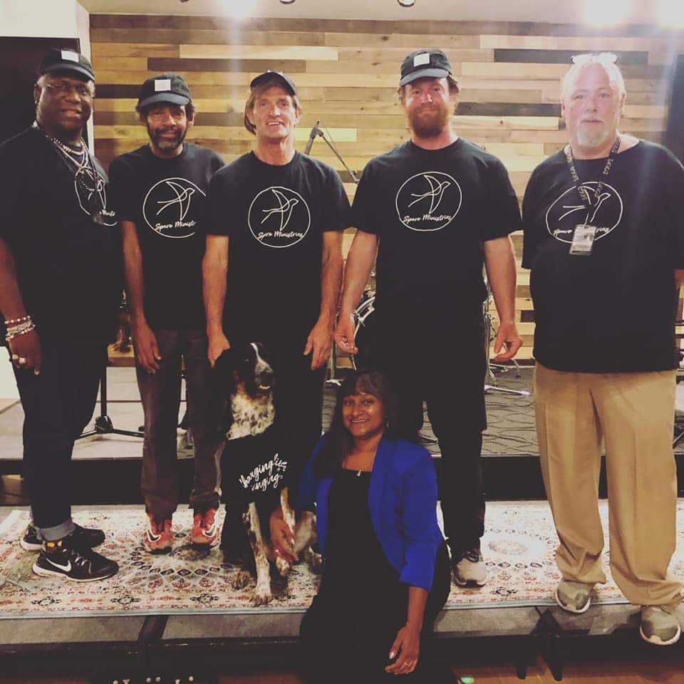 group photo of fundraiser participants at Spero Ministries