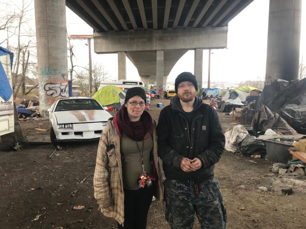 Photo of two housing activists