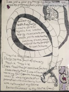 saul tea's illustration and lyrics for the slaver