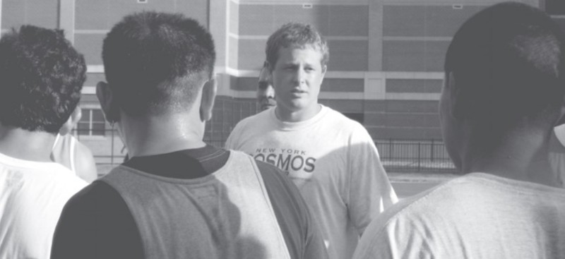 Street Soccer's D.C. Knights' players, volunteers, and coaches practice for their upcoming tournaments.