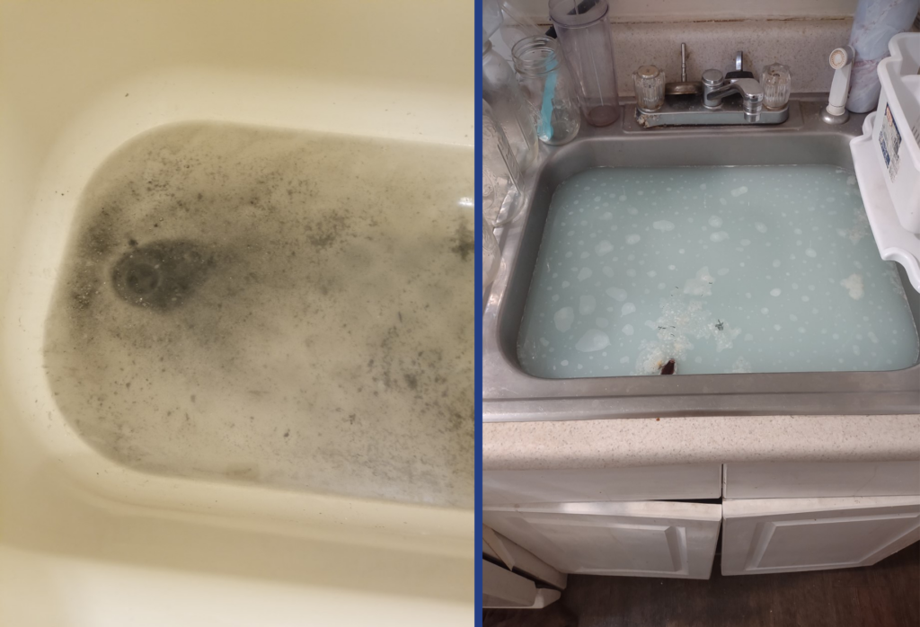 bathtub and sink clogged rapid rehousing